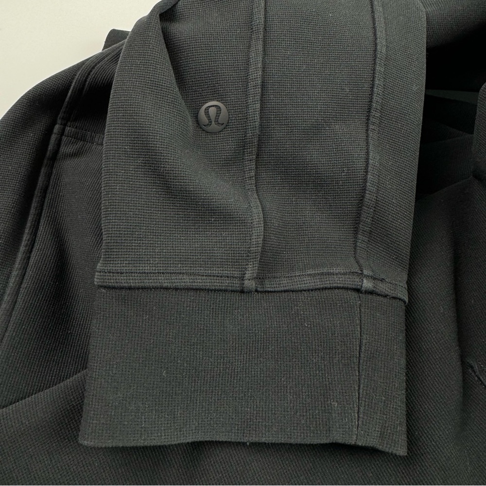 Lululemon Sojourn Track Jacket Coat Solid‎ Black Workout Athletic Full Zip Down - Picture 10 of 11
